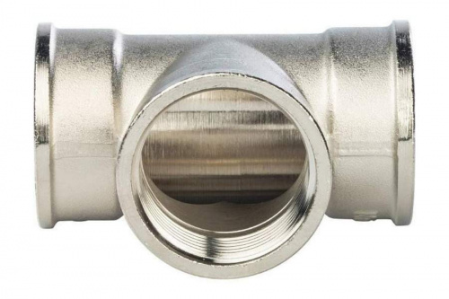 STOUT Тройник В/В/В 1 1/4" никелированный SFT-0020-000114, фото