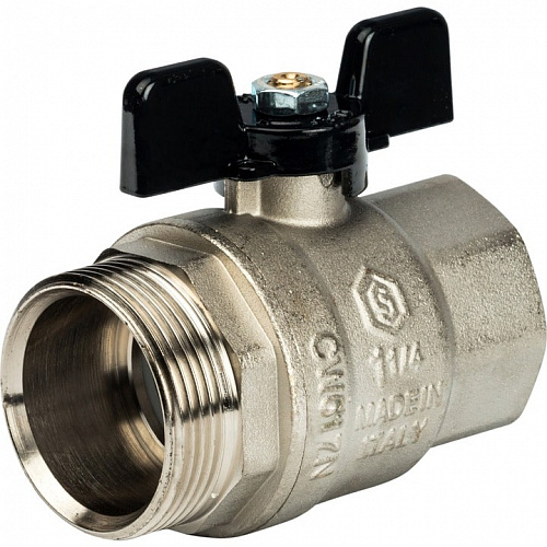 Кран шаровый полн. прох. c америк. STOUT 1 1/4" бабочка, фото фото 4