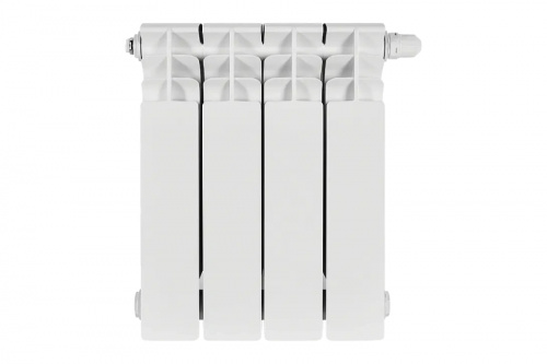 Радиатор биметаллический Stout TITAN 350 4 секции нижнее правое подключение, фото