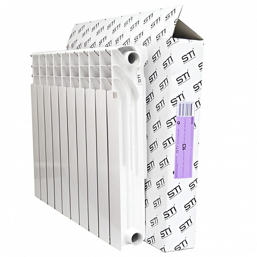 Радиатор биметаллический STI BM 500/100 10 секций, фото фото 2