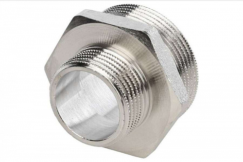 STOUT Ниппель переходной 1 1/2"х1" никелированный SFT-0004-001121, фото фото 2