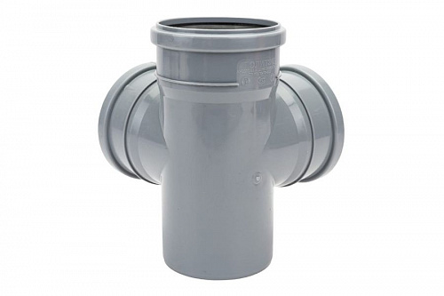 Крест канализационный 2-плоскостный 110х110х110 87гр. , фото фото 2