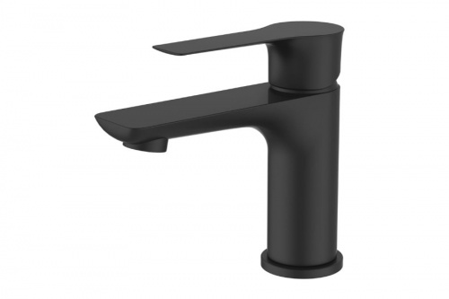 Смеситель DEVIDA ZUTTO-NERO для раковины, черный, на гайке, фото