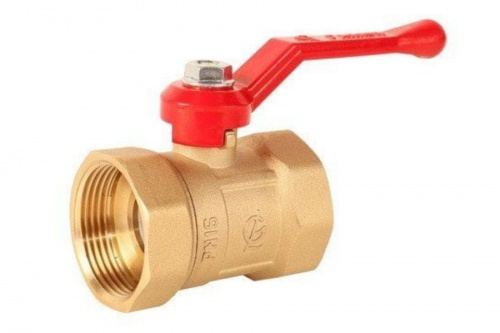 Кран шаровый 11б27п1 ПРАКТИК DN-32 В/В рычаг PN16 120 ГАЛЛОП, фото