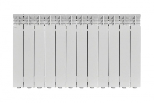 Радиатор алюминиевый Stout Gamma AL 500 12 секций боковое подключение, фото