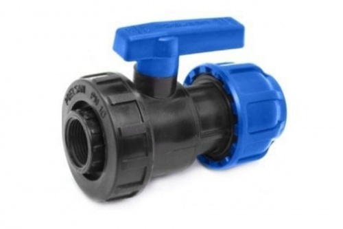 ПНД Кран шаровый 40 х 1 1/2" Вр, фото