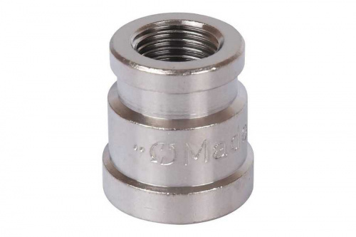 STOUT Муфта переходная В/В 3/8"х1/4" никелированная SFT-0006-003814, фото