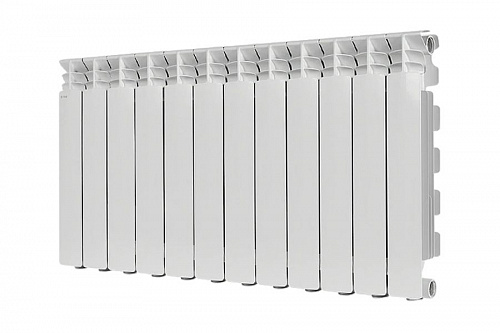 Радиатор алюминиевый Stout Gamma AL 500 12 секций боковое подключение, фото фото 2