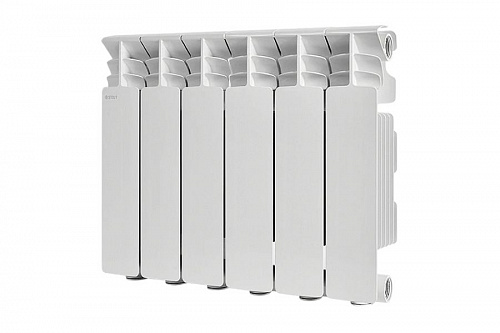 Радиатор алюминиевый Stout Gamma AL 350 6 секций боковое подключение, фото фото 2