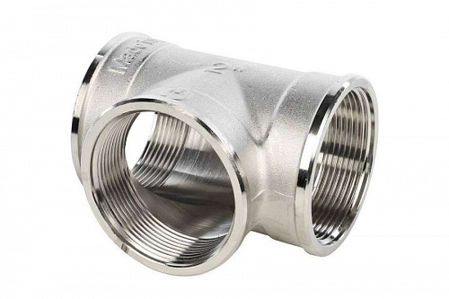 STOUT Тройник В/В/В 2" никелированный SFT-0020-000002, фото фото 3