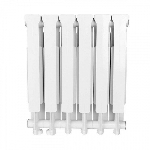 Радиатор алюминиевый Stout Bravo 500 6 секций нижнее правое подключение, фото фото 3