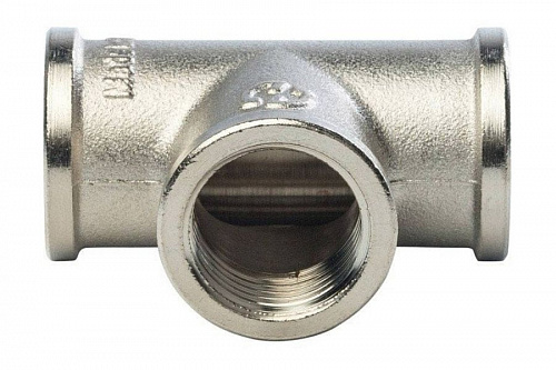 STOUT Тройник В/В/В 1/2" никелированный SFT-0020-000012, фото фото 2