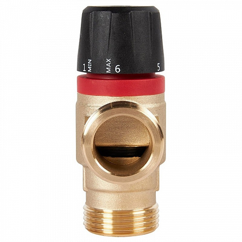 Термостатический смесительный клапан Rommer для отопления и ГВС 1" НР 20-43°С KV 1,6 (бок. смешив), фото фото 2