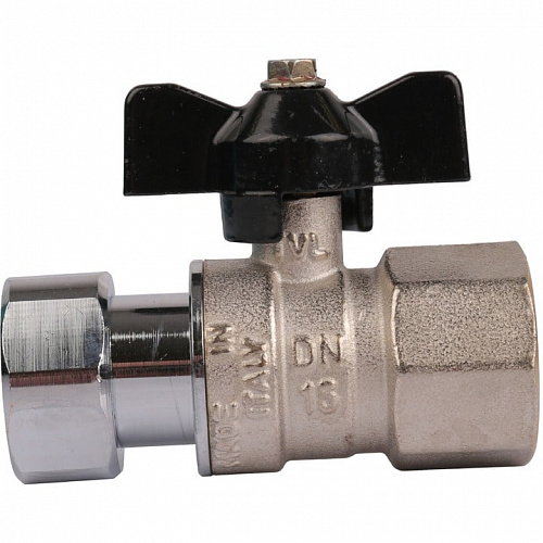 Кран шаровый Stout 3/4x3/4 прямой ВР/накидная гайка ручка-бабочка, фото фото 2