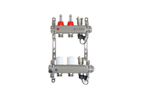 TAEN Коллектор с расходомерами 2 вых. нерж. сталь концевой группой TAEN Коллектор с расходомерами 2 вых. нерж. сталь концевой группой, фото