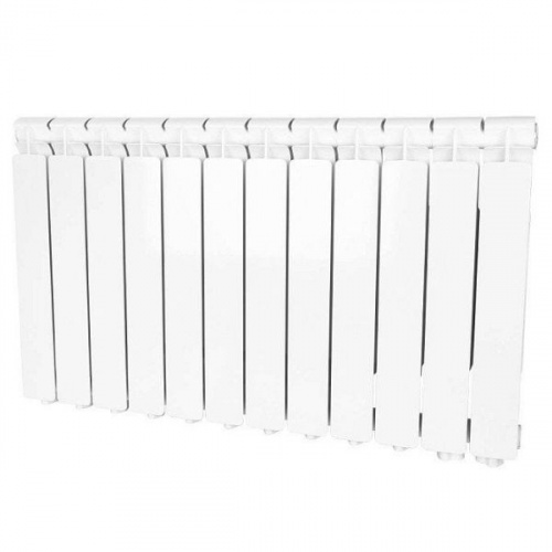 Радиатор алюминиевый Stout Bravo 500 12 секций нижнее правое подключение, фото