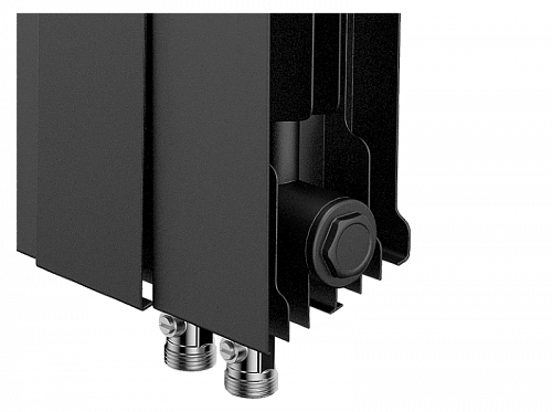 Радиатор биметаллический Royal Thermo Pianoforte 500 VDR Noir Sable 10 секций, фото фото 3