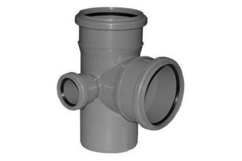 Крест канализационный 2-плоскостный 110х110х50 87гр. левый , фото