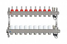 TAEN Коллектор с расходомерами 9 вых. нерж. сталь концевой группой, фото