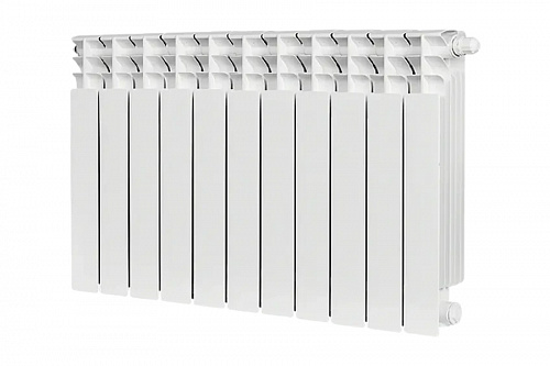 Радиатор биметаллический Stout TITAN 500 11 секций нижнее правое подключение, фото фото 2