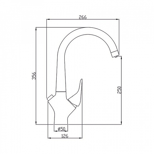 Смеситель DEVIDA для питьевой воды с кнопочным переключателем, на гайке, фото фото 2