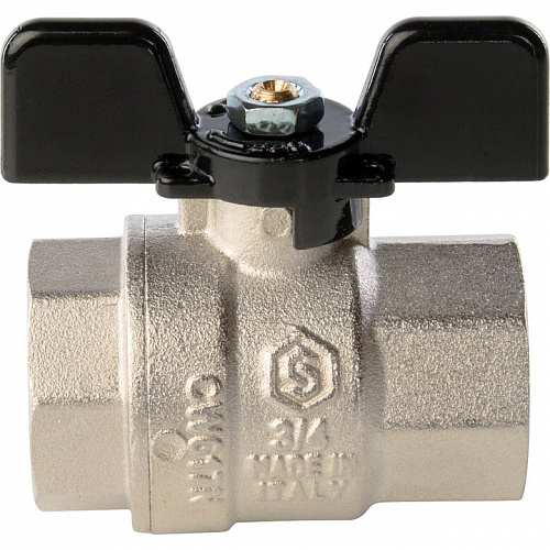 Кран шаровый полн. прох. 3/4" В/В бабочка, STOUT, фото фото 2