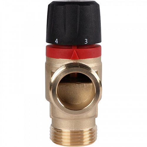 Термостатический смесительный клапан Rommer для отопления и ГВС 1" НР 20-43°С KV 2,5 (бок. смешив), фото фото 3