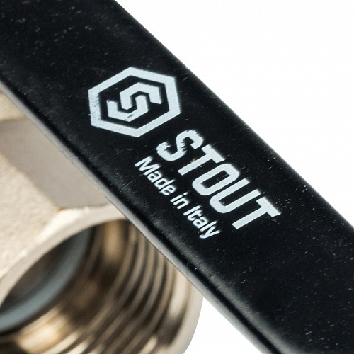 Кран шаровый полн. прох. 3/4" В/Н ручка, STOUT, фото фото 7