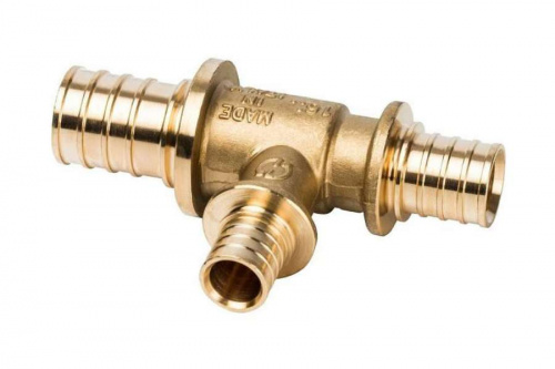 STOUT Тройник редукционный 25x16x20 аксиальный SFA-0014-251620, фото