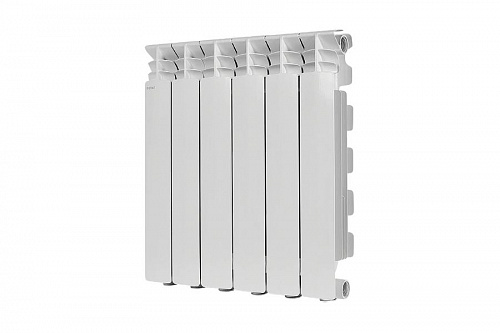 Радиатор алюминиевый Stout Gamma AL 500 6 секций боковое подключение, фото фото 2