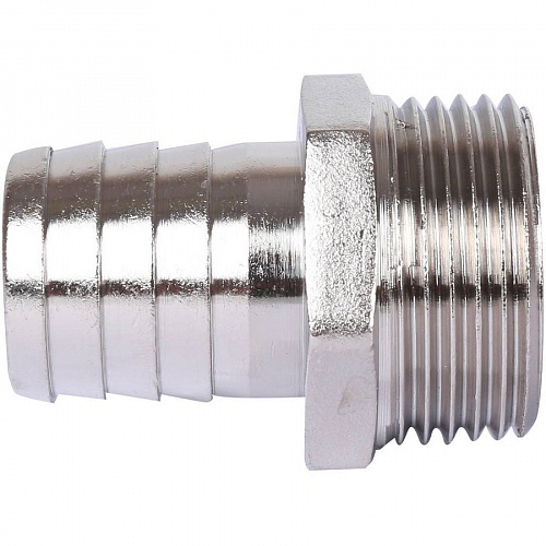 Штуцер Stout никелированный 1х25 НР SFT-0067-000125, фото фото 5