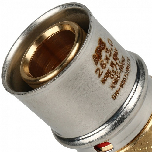 Пресс муфта соединительная Stout 26x26 для м/п труб SFP-0003-002626, фото фото 3