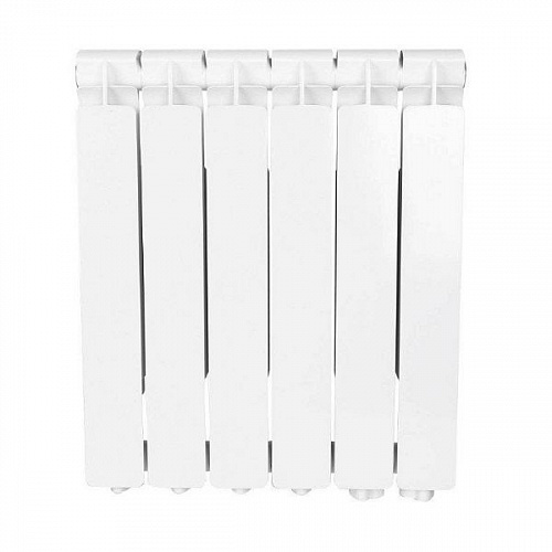 Радиатор алюминиевый Stout Bravo 500 6 секций нижнее правое подключение, фото фото 2