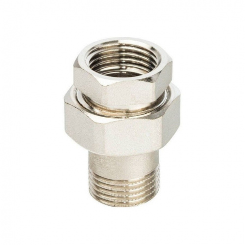 STOUT Американка прямая В/Н 1" (кольцо) никелированная SFT-0041-000001, фото