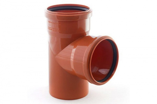 Тройник канализационный наружный 160х160 87гр. , фото