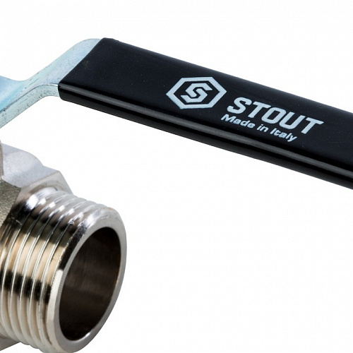 Кран шаровый полн. прох. 1" Н/Н ручка, STOUT, фото фото 4