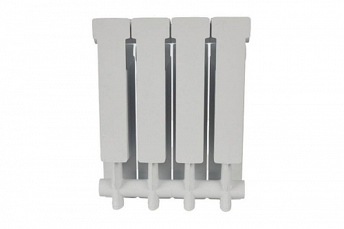 Радиатор алюминиевый Stout Alpha AL 350 4 секции боковое подключение, фото фото 2