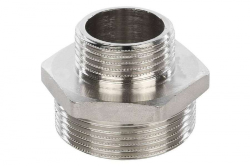 STOUT Ниппель переходной 1 1/2"х1" никелированный SFT-0004-001121, фото
