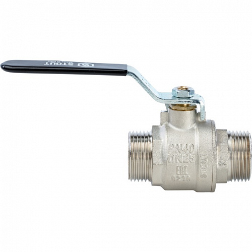 Кран шаровый полн. прох. 1" Н/Н ручка, STOUT, фото фото 3