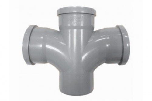 Крест канализационный 110/110 87гр. HTDA 115935, Ostendorf, фото