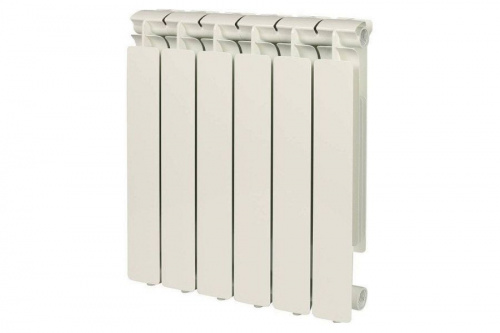 Радиатор алюминиевый Stout Bravo 500 6 секций боковое подключение, фото