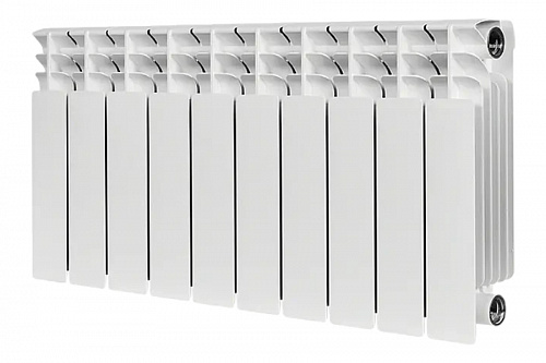 Радиатор биметаллический Stout TITAN 350 10 секций боковое подключение, фото фото 2