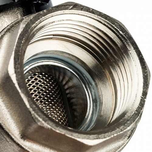 Кран шаровый с фильтром, 1" ручка бабочка, фото фото 4