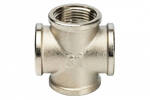 STOUT Крестовина В/В/В/В 1" никелированная SFT-0031-000001, фото фото 2
