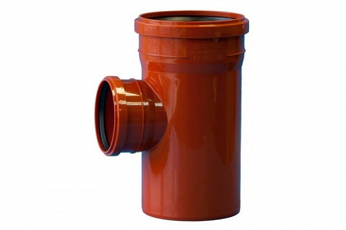 Тройник канализационный наружный 160x110 87гр. , фото фото 2