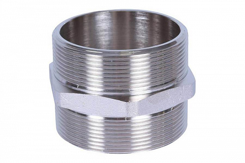 STOUT Ниппель Н/Н 2 1/2" никелированный SFT-0004-212212, фото фото 3