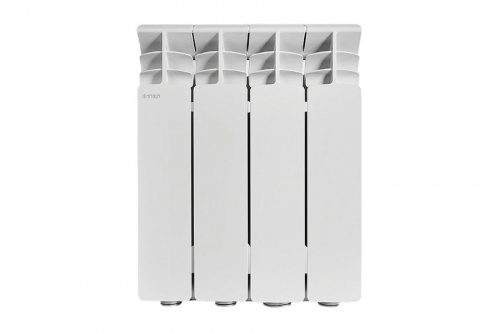 Радиатор алюминиевый Stout Gamma AL 350 4 секций боковое подключение, фото