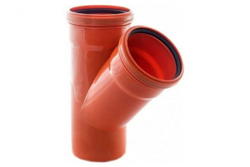 Тройник канализационный наружный 200х200 45гр. , фото