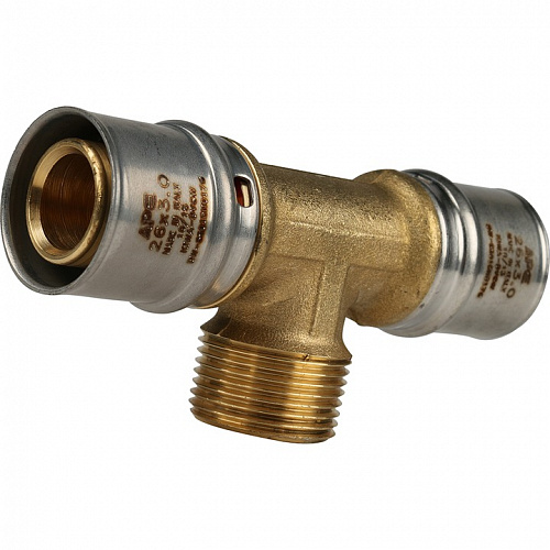 Пресс тройник  Stout НР 26х3/4х26 для м/п труб SFP-0008-263426, фото фото 2