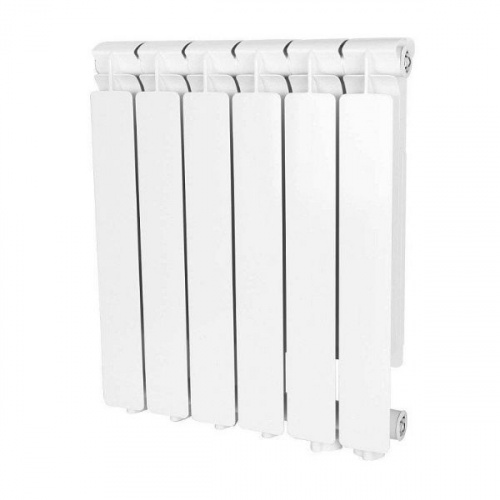 Радиатор алюминиевый Stout Bravo 500 6 секций нижнее правое подключение, фото